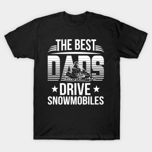 The Best Dad Drive Snowmobile Costume Gift T-Shirt